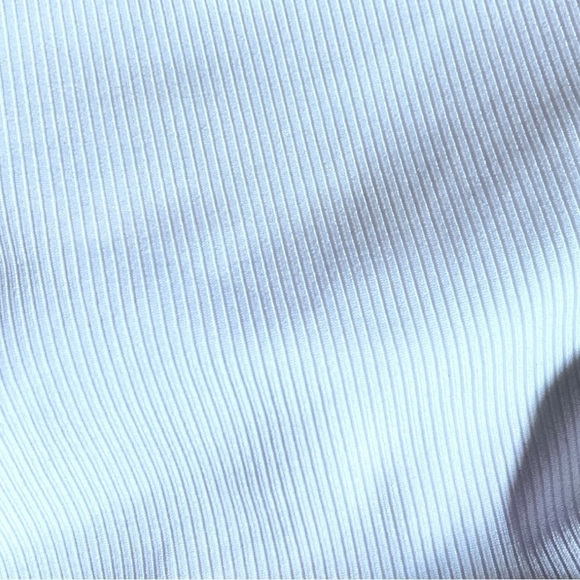 One Piece One Shoulder Cut Out Ribbed Midriff Cut-Out Swimsuit Black/Whi… - Picture 12 of 12